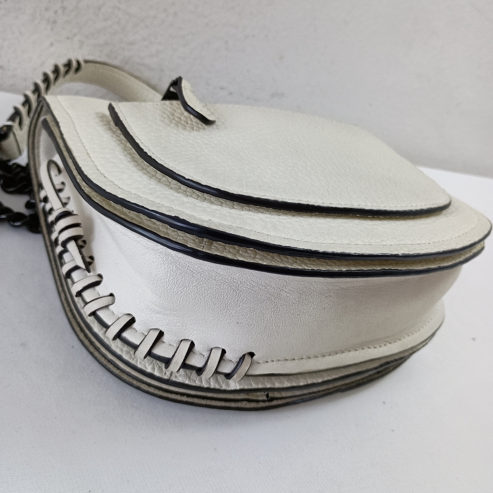 Coach Rip n Repair Shadow Crossbody 36976 Parchment Leather, Black Copper in EUC - Picture 5 of 12